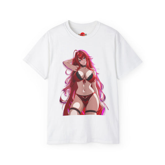 Hot Anime Girl Red Hair T-shirt Unisex Ultra Cotton Tee
