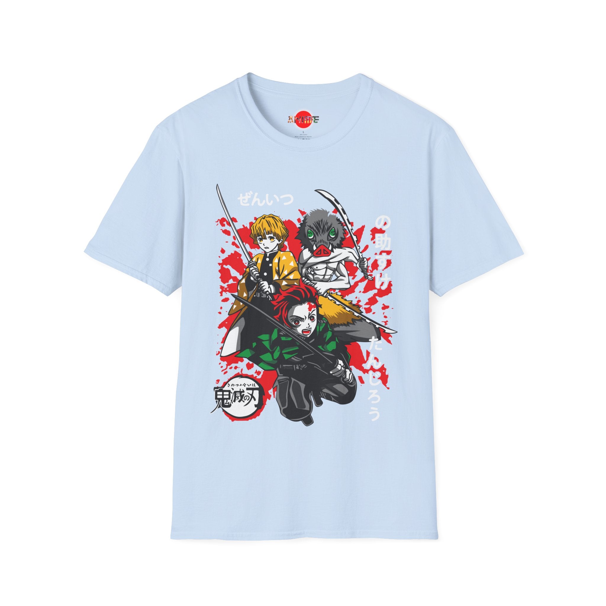 Unisex Graphic Tees | Anime Pattern T-Shirt | Japanese Anime World
