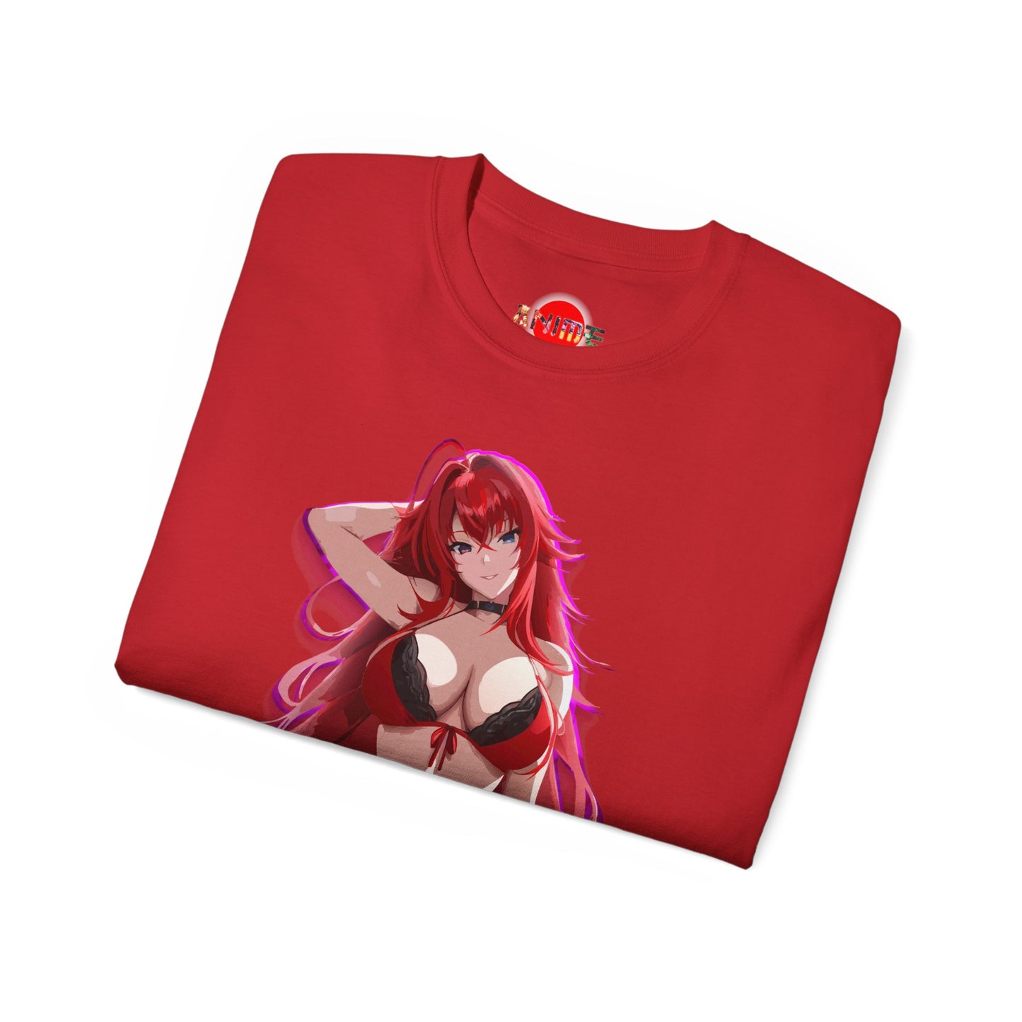 Hot Anime Girl Red Hair T-shirt Unisex Ultra Cotton Tee