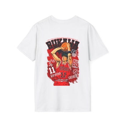 Slam Dunk Rukawa Kaede New Collection Anime Short Sleeve Unisex Softstyle T-Shirt